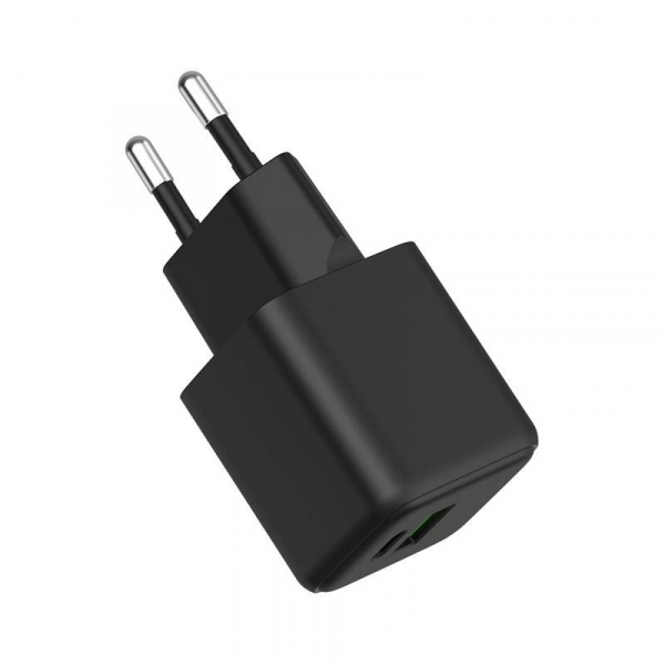 Устройство зарядное сетевое с двумя портами USB-A и USB-C 20Вт GaN Rexant 18-2202